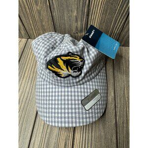 Ahead Womens Gingham Tiger Embroidered Adjustable Cap